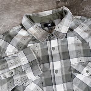 Frye Men's Western Long Sleeve Flannel Checkered Button Down Shirt Size XXL